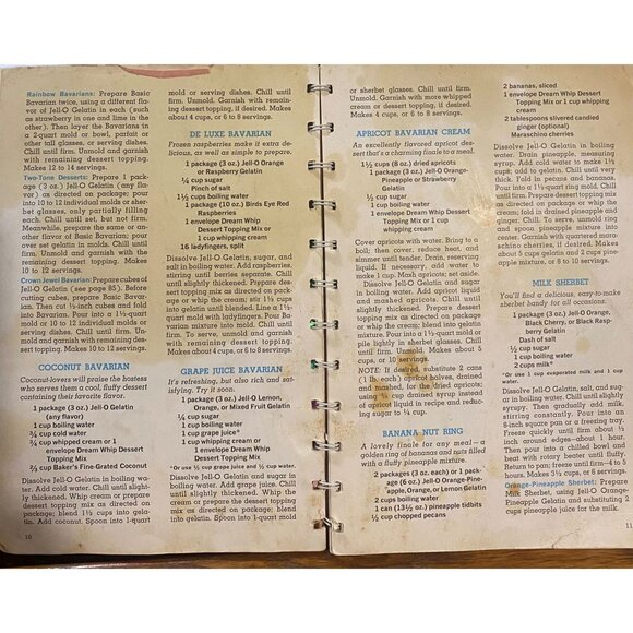 Vintage Joys of Jell-O Cookbook – 1960s Retro Gelatin Recipes & Party Dessert Id - Picture 6 of 8